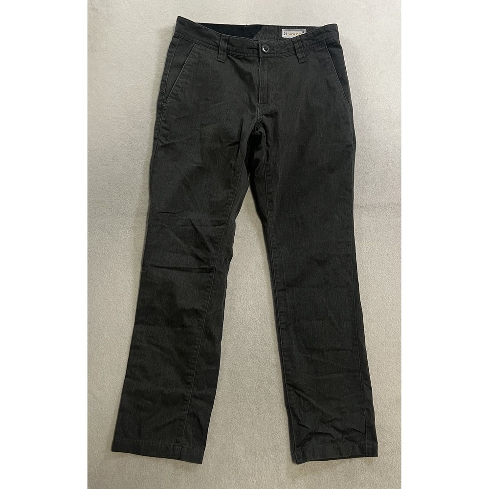 Volcom Chino Pants Men's Size 29 (Fits 30x28) Gray Skater Workwear